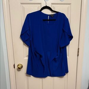 Elegant Blue Women's Blouse